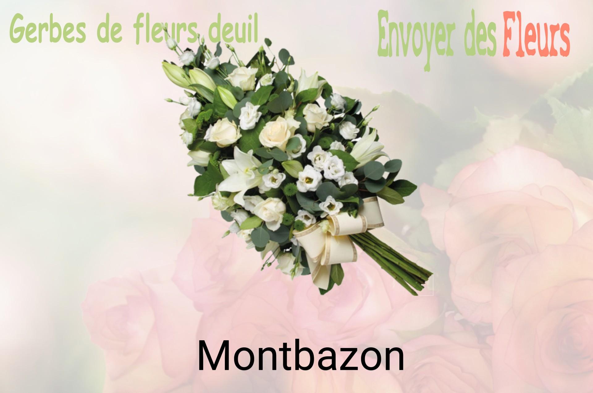 Gerbe de fleurs de deuil livrée à Montbazon
